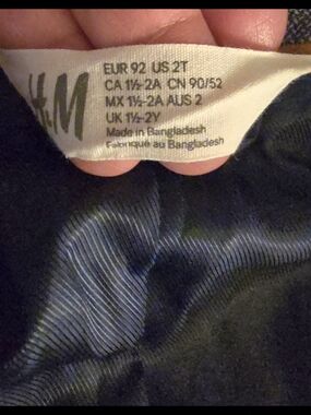 H&M Navy Blue Kids Jacket (Size 2T)